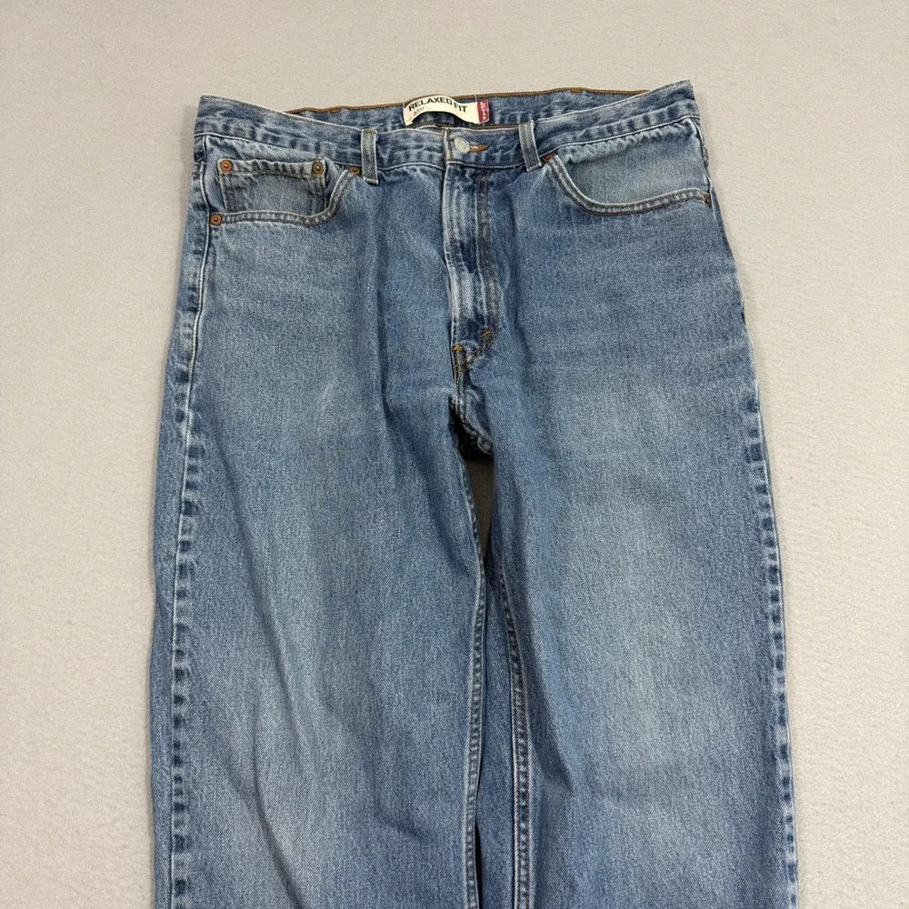 Vintage Levis 550 Jeans Men's 38x32 Blue Relaxed Fit Denim 2008 Western y2k
